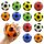 Mini Fußball 12 Stück, Mini Sportbälle, Schaumstoffbälle, Stressball Kinder, Softball Fußball, Antistressball, Fussball Klein, Fußball Stressbälle für Kinder und Erwachsene