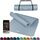 ALPIDEX Yogamatte Extra Dick 1,5 cm Gymnastikmatte 3 Größen E-Book rutschfest Phthalatfrei Fitness Matte Turnen Pilates Sport Physio HIIT Yoga Trainingsmatte Isomatte, Ice Blue, 190 x 60 x 1.5 cm