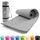 #DoYourFitness x World Fitness | Fitnessmatte "Ashanti" | 190x100x1cm | Phthalatfrei & rutschfest | Gymnastikmatte ideal für Yoga, Pilates, Fitness, Outdoor im Studio & zu Hause | Grau