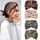 Kavya Haarband Damen Stirnband Damen 4er Pack – 7'' Extra Breit Haarbänder Dünn, Elastische Kopftuch Weiche Boho Mehrfarbig Headband, für Yoga, Kosmetik, Sport & Haarschmuck Sommer