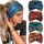 Tumurup 4 Pcs Haarband Damen Dünn, Stirnband Damen Sport - Breite Elastische Weiche Haarbänder für Yoga, Fitness & Kosmetik - Headband Haarschmuck Summer (Boho)