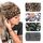 flintronic Stirnbänder Damen, 4 Stück Haarband Elastisches breites Kopfband für Frauen Yoga Sport Fitness, Bohème-Stil, mit Leopardenmuster,Vintage-Print für Frauen und Mädchen