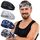 4 Stück Stirnband Herren, Elastisch Breites Haarband Sport Männer Atmungsaktiv Schweißband Stirn rutschfest für Fitness Joggen Laufen Radfahren Basketball (Tarnfarbe Tone)