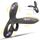 Penisring Vibrator Penishülle mit Klitorisstimulator für Penis G-Punkt Perineum, Sex Spielzeug für die Paare Männer Frauen, YAWNSHE Cockring Penis Ring Sex Toys, Erotisches Sexspielzeug Schwarz