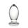SXOVO Glas Butt Plug, Clear Anal Plugs Butt Plug Kristallglas Dildo Anal Klassische Dildos Anal Dildo Anal Toys Sexspielzeug für Männer und Frauen, Erwachsene Paare, Einsteiger (S)
