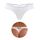String Tanga Spitze Damen Sexy Brazilian Slip Große Größen Unterhosen übergröße String mit Spitze Unterwäsche für Mollige Frauen Low Rise Hipster Höschen Atmungsaktive Thong T-Back Panties M,Weiß