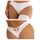 ohyeahlady Slip Damen Weiß 2er Pack String Tanga Sexy Dessous Spitze Seamless Thong Unterwäsche Frauen Atmungsaktiv Brazilian Slip Panty Bikini Unterhosen Panty Große Größen Weiß,L