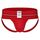 GYM Herren klassischer Sport-Slip mit 7,6 cm breitem Band, Rot/Ausflug, einfarbig (Getaway Solids), Small