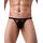 ohyeahlady Herren String Tanga Netz Slip Sexy Unterwäsche Große Größen Dessous Mesh Unterhose Transparent Thong T-Back Unterhose Elastizität G-String Low Rise Höschen Schwarz M