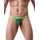ohyeahlady Herren String Tanga Netz Slip Sexy Unterwäsche Große Größen Dessous Mesh Unterhose Transparent Thong T-Back Unterhose Elastizität G-String Low Rise Höschen Atmungsaktive Grün S