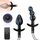 Jpscor Elektro Shock Silikon Analplug Prostata Stimulation Männer Tragbar Klein Sexuelle Elektrostimulation Analdildo Buttplug SM E-stim Anal Dilatoren Sexspielzeug für Männer Frauen (B-Set)