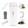 500ML Kleiner Tragbarer Wasserkocher, 3 in 1 Mini Elektrische Wassertasse mit Temperatureinstellung, Automatische Abschaltung, Bürsten und Taschen, Reise Wasserkocher für Kaffee Teezubereitung