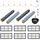 JoyBros Ersatzteile für iRobot Roomba 800 880 900 980 981 960 966 971 976 871 895 6X Filter HEPA 6X Seitenbürsten 4X Hauptbürsten1X Vorderrad Zubehör(17-Pack)