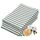 ZOLLNER 5er Set Geschirrtücher Baumwolle in 50x70 cm - saugstarke und langlebige Küchentücher - waschbar bis 60°C – in dunkelgrün gestreift- Gastronomiequalität - Oeko Tex® Zertifiziert