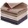 Moosfor Geschirrtücher 100% Baumwolle, 6er Set 30 x 30 cm, Weiche Geschirrhandtücher Saugfähig Küchentücher Dicke Geschirrtuch Spüllappen Putzlappen, Gemischte Farbe(Braun+Beige+Dunkelgrau)