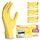 ARNOMED Einweghandschuhe Gelb 100 Stück/Box, Einmalhandschuhe XS, Nitrilhandschuhe, Handschuhe Einweg puderfrei, latexfreie Gummihandschuhe, Einweghandschuhe in XS, S, M & L verfügbar