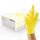 UNIGLOVES Yellow Pearl Nitril-Untersuchungshandschuhe - vielseitig einsetzbar, puderfreie und latexfreie Einweghandschuhe - Box mit 100 Handschuhen, Gelb, Extra Klein (GP0111)