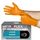 Ansell MicroFlex 93-256 Einmalhandschuhe Latexfreie, Orangenen Nitrilhandschuhe Puderfrei, Chemikalien-Schutzhandschuhe, Mechaniker Handschuhe, Orangefarbene Handschuhe S (100 Stück)
