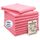 ZOLLNER 10er Set Mikrofasertücher für streifenfreien Glanz - flusenfreie und saugstarke Reinigungstücher - waschbar bis 60°C - 32x32cm in rosa - Hotelqualität
