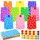 Papiertüten, 40 Stück Geschenktüten Papier Bunt mit 48 Aufkleber, Kraftpapier Tüten für Kindergeburtstag Hochzeiten Partys Weihnachten Geschenk, 24 x 13 x 8 cm, 10 Farben