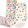 50 Stück Papiertüten Kindergeburtstag Klein, 18 x 9 x 5,5 cm Geschenktüten Klein mit 60 Aufkleber Regenbogen Punkte Mitgebsel Candy Tüten für Valentinstag Ostern Hochzeit Geburtstag Party