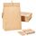 Guheake® Papiertüten 50 Stück Braun - 15 x 27 x 9 cm Kraftpapier tüten Fettdicht Braune Geschenktüten, DIY Weihnachten Adventskalender, Mitgebseltüten, Süßigkeiten, Butterbrottüten