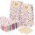 Flintronic 25 Stück Papiertüten, Geschenktüten Kindergeburtstage mit Aufkleber, 18 cm * 9 cm * 5,58 cm Candy Tüten zum Mitgebsel Kindergeburtstag Mädchen, Giveaways, Hochzeit