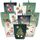 KOHMUI Adventskalender zum Befüllen, 24 Weihnachtskalender zum Selber Basteln, Adventstüten Papiertüten mit Zahlen Aufkleber zum Selbstbefüllen