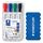 STAEDTLER Whiteboard Marker Lumocolor, ca. 2 mm Linienbreite, trocken und rückstandsfrei abwischbar von Whiteboards, hohe Qualität, Set mit 4 Markern inklusive Schwamm, 351 WP4P1X