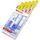 edding 3000 Permanentmarker - gelb - 10 Stifte - Rund-Spitze 1,5-3 mm - schnell trocknender Permanent Marker - wasserfest, wischfest - für Karton, Kunststoff, Holz, Metall - Universalmarker