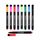Willingood Folienstift abwischbar, 8 stück Whiteboard Marker, trocken abwischbar Whiteboard Stifte, Whiteboard Marker magnetisch, Marker mit Schwamm Rundspitze, Erase Marker mit Radiergummi