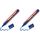 edding 300 Permanentmarker - blau - 1 Stift - Rundspitze 1,5-3 mm - wasserfest, schnell-trocknend - wischfest - für Karton, Kunststoff, Glas, Holz, Metall, Glas (Packung mit 2)