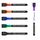 maxtek Magnetische Whiteboard Marker, 6 Farben Stifte abwischbar mit Radiergummi, Feinspitze 1–2 mm Linienbreite, Folienstifte für Zuhause, Schule & Büro (6 Stück)
