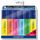 Staedtler 364-S1WP6P Textmarker Textsurfer classic, Highlighter mit großem Tintenspeicher, Set mit 6 Leuchtfarben, Bonuspack mit 1 Kugelschreiber Gratis