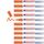 edding 750 Glanzlackmarker - orange - 10 Lackmarker - Rundspitze 2-4 mm - Lackstift für Glas, Stein, Holz, Kunststoff und Papier - wasserfest, stark deckend