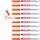 edding 751 Glanzlackmarker - orange - 10 Lackmarker - Rundspitze 1-2 mm - Lackstift für Glas, Stein, Holz, Kunststoff und Papier - wasserfest, stark deckend