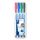STAEDTLER Folienstift Lumocolor correctable, trocken korrigierbar, F-Spitze Linienbreite ca. 0.6 mm, hohe Qualität Made in Germany, Set mit 4 Farben, 305F WP4-1 , 4 Stück (1er Pack)