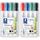 Staedtler Whiteboard Marker Lumocolor, trocken und rückstandsfrei abwischbar, Keilspitze ca. 2 oder 5 mm, hohe Qualität Made in Germany, Set mit 4 Farben, 351 B WP4 (Packung mit 2)