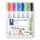 STAEDTLER whiteboard Marker Lumocolor, Linienbreite 2,00 mm, schnelltrocknend, geruchsarm, lange Lebensdauer, blockierte Spitze, 6 whiteboard Marker in aufstellbarer STAEDTLER box, 351 WP6-1