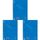 Brunnen 1067925133 Notizblock/Collegeblock Student Colour Code (A4 liniert, Lineatur 25, 90 g/m², 80 Blatt) blau (Packung mit 3)