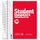 BRUNNEN Collegeblock Student | A6, kariert, 160 Blatt, rot