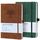 Notizbuch, Notebook, Notizbuch a5, Journal buch, Reisetagebuch, Liniert a5, Notizblock, Notizbücher a5, 100gsm, 200Pages, 2 Stück, Reisetagebuch, Leder, Prägebaum Design,Braun Grün
