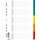 DONAU Register / Trennblätter aus Buntem stabilem Öko PP DIN A4 225x297mm, 11-fach gelocht, für die Ordner-Organisation im Büro