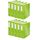 Leitz Qualitäts-Ordner 180° Active WOW, 10er Pack, A4, Breit, abgerundeter Rücken, 8,2 cm breit, Gummibandverschluss, mit Innentaschen, WOW Serie, grün 11060054