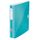 Leitz Qualitäts-Ordner 180° Active WOW, A4, Schmal, Abgerundeter Rücken, 6,5 cm breit, Gummibandverschluss, Leichtes Polyfoam, Plastik-Ordner, WOW Serie, Eisblau, 11070051
