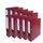 Exacompta 53704E 10er Pack Premium PVC-Ordner Prem´Touch. 7 cm breit DIN A4 Ringordner Aktenordner Briefordner Büroordner Plastikordner Schlitzordner bordeaux