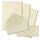 50x Briefpapier Set DIN A4 mit DIN Lang Briefumschlägen, Nassklebung - Chamois Marmoriert (Cremefarben) - mattes Schreibpapier mit Kuverts - FarbenFroh by GUSTAV NEUSER