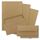 50x Briefpapier Set DIN A4 mit DIN Lang Briefumschlägen, Nassklebung - Kraftpapier Braun - Recycling-Schreibpapier mit Kuverts - FarbenFroh by GUSTAV NEUSER