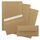 100x Briefpapier Set DIN A4 mit DIN Lang Briefumschlägen, Haftklebung - Kraftpapier Braun - Recycling-Schreibpapier mit Kuverts - FarbenFroh by GUSTAV NEUSER