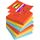 Post-it Super Sticky Z-Notes Playful Collection, Packung mit 6 Blöcken, 90 Blatt pro Block, 76 mm x 76 mm, Rot, Gelb, Blau - Extra-stark klebende Notizzettel für Notizen, To-Do-Listen und Erinnerungen